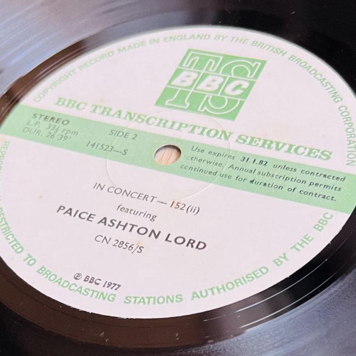 Paice Ashton & Lord – In Concert-152 - BBC 1977 Lp