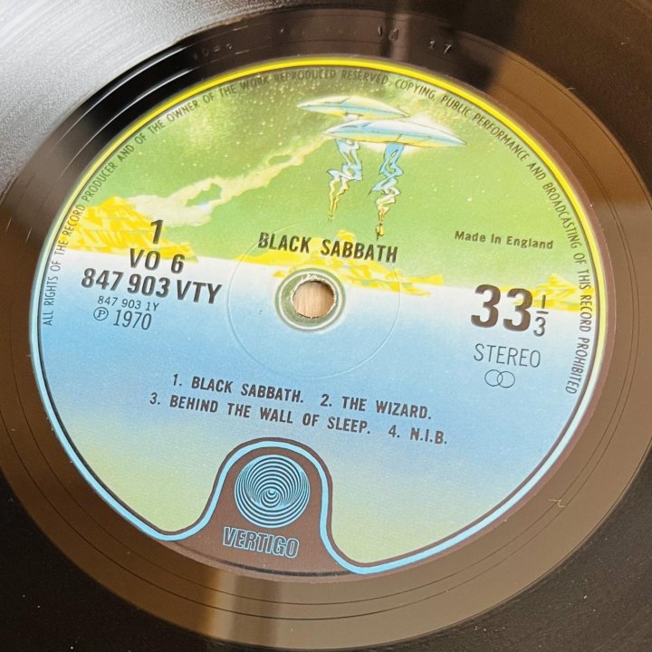 Black Sabbath – Black Sabbath 1973 UFO label UK Lp