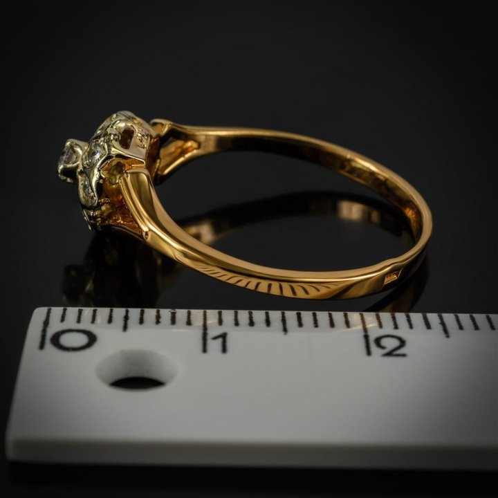 Золотое кольцо 19 размер