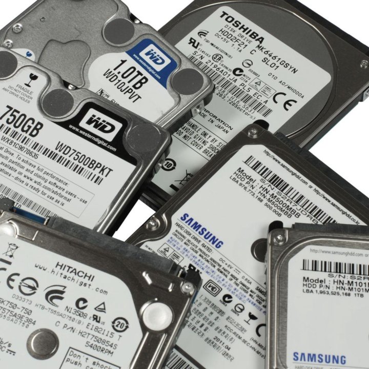 Жёсткие диски HDD, SSD для пк и ноутбука, (разные)