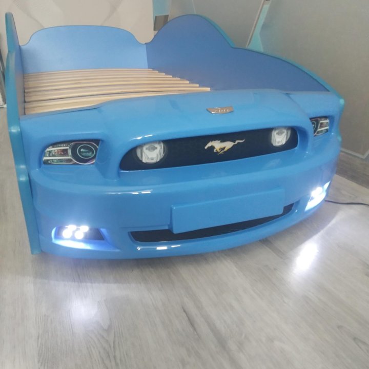 Кровать машинка детская с подсветкой