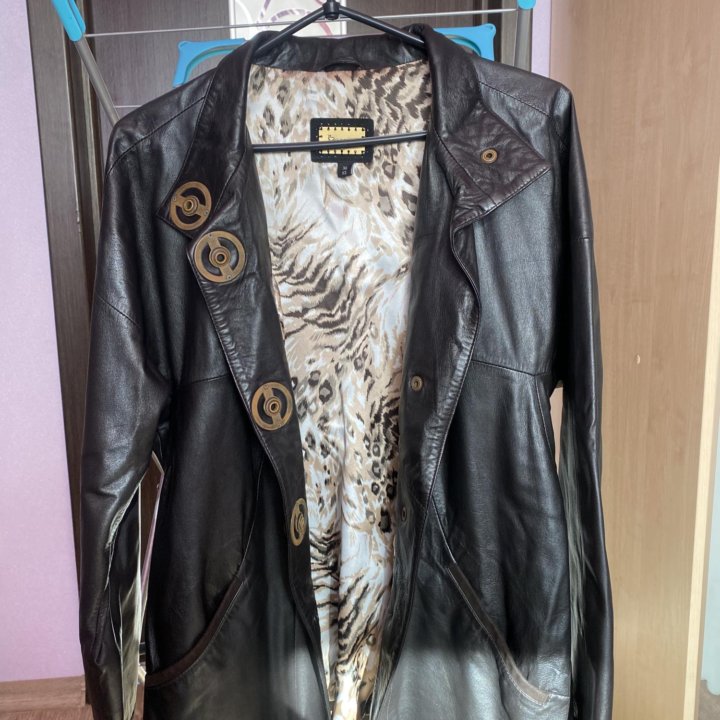 Куртка кожаная женская размер 46-48