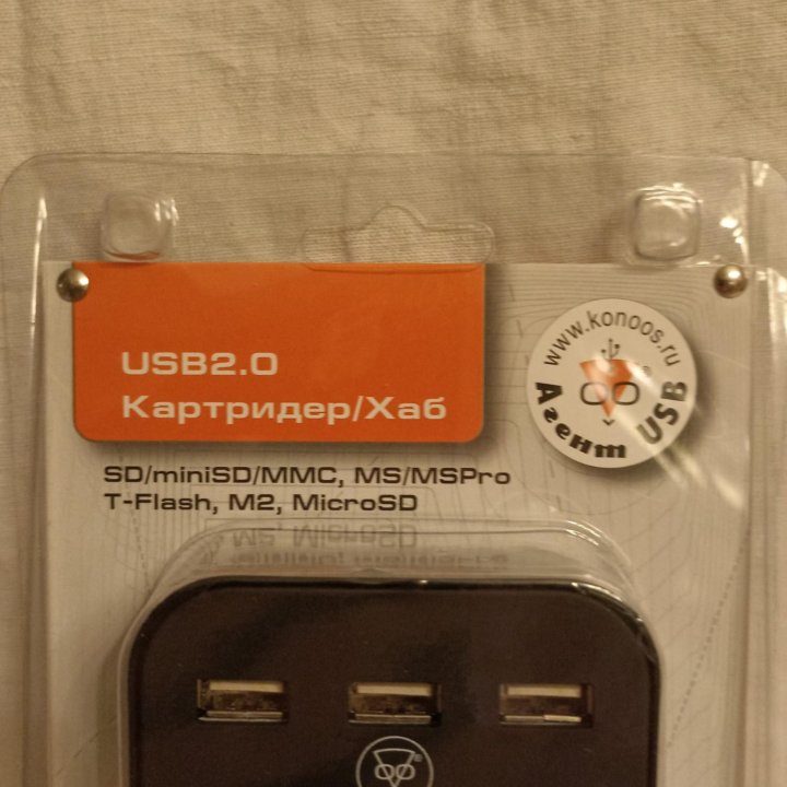 Картридер / хаб USB Konoos