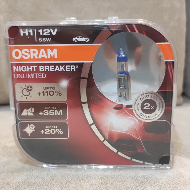 Лампочки osram night breaker unlimited H1 H4