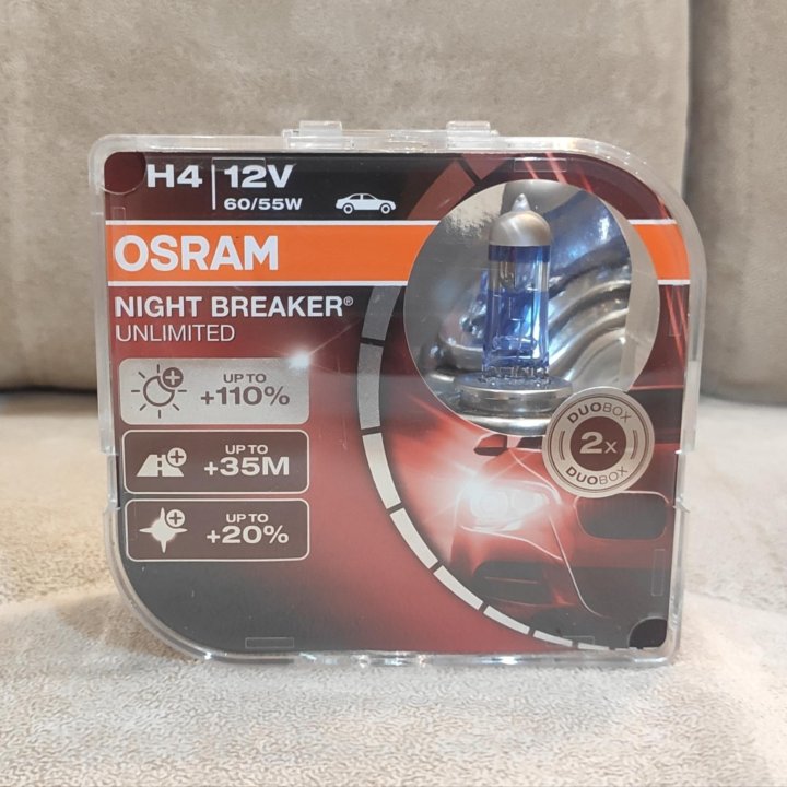 Лампочки osram night breaker unlimited H1 H4