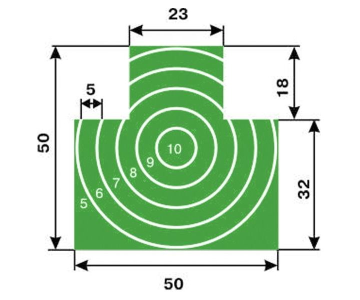 Мишень для стрельбы грудная