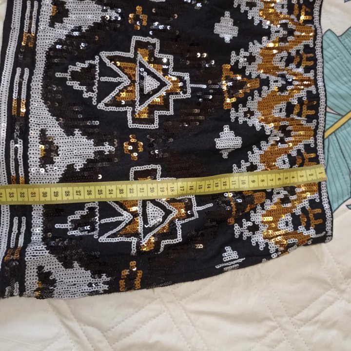 Юбка блестящая для девочки 10-11 лет