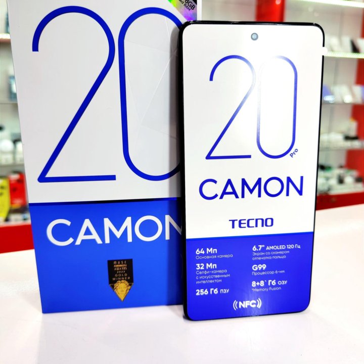 TECNO Camon 20 Pro, 8/256 ГБ Новый с Гарантией