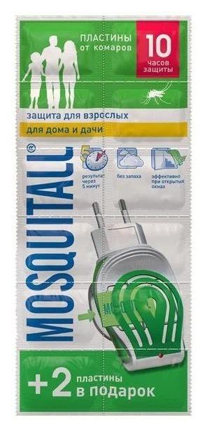 Пластины и спрей от комаров Mosquitall