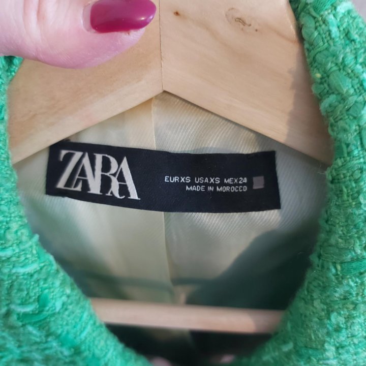 Твидовый жакет Zara, XS