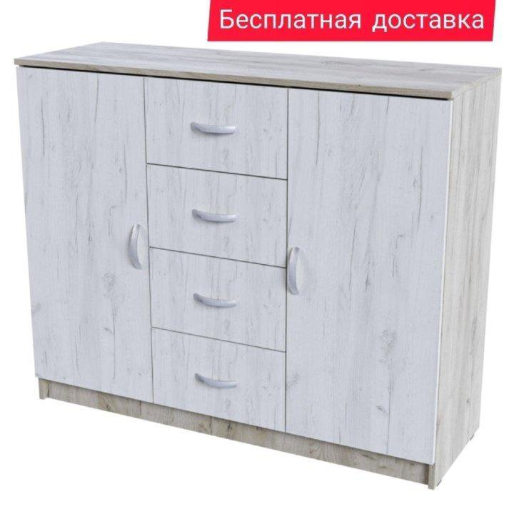 Комод 4 ящика и 2 створки Бася КМ-555 М