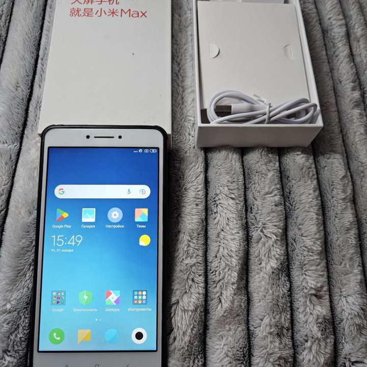 Xiaomi Mi Max 4/128GB White, полный комплект