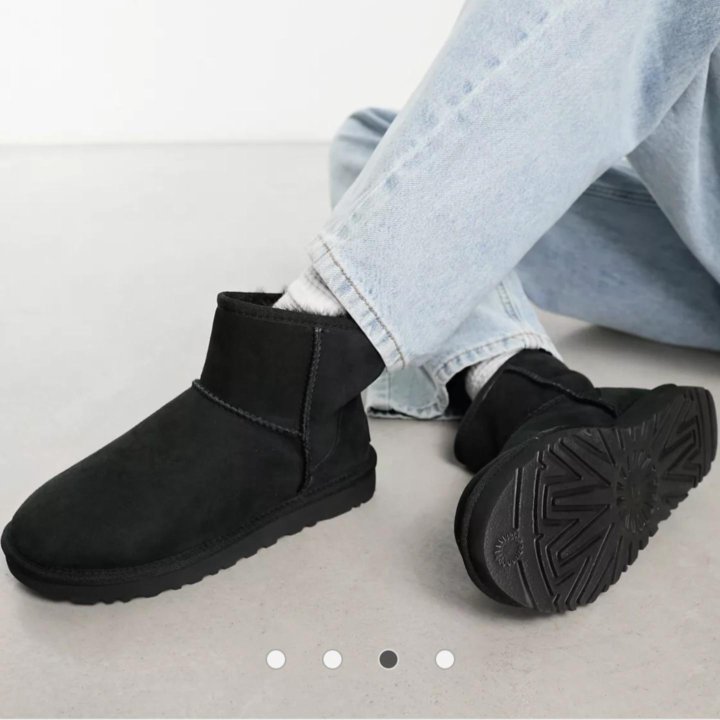 Угги UGG Mini Classic Black в замше