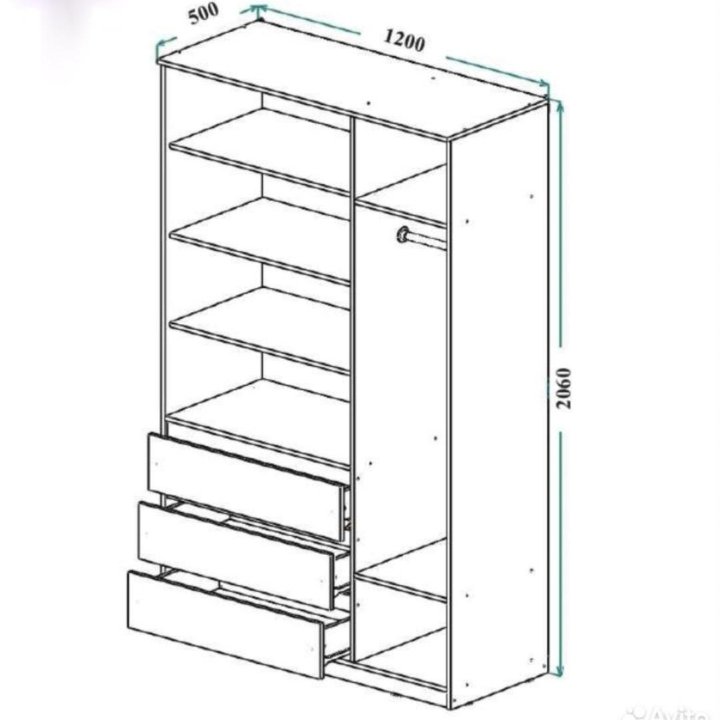 Новый шкаф 1200