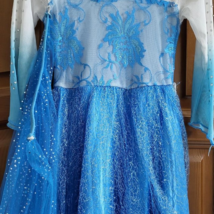 Платье Эльзы на девочку 110-122