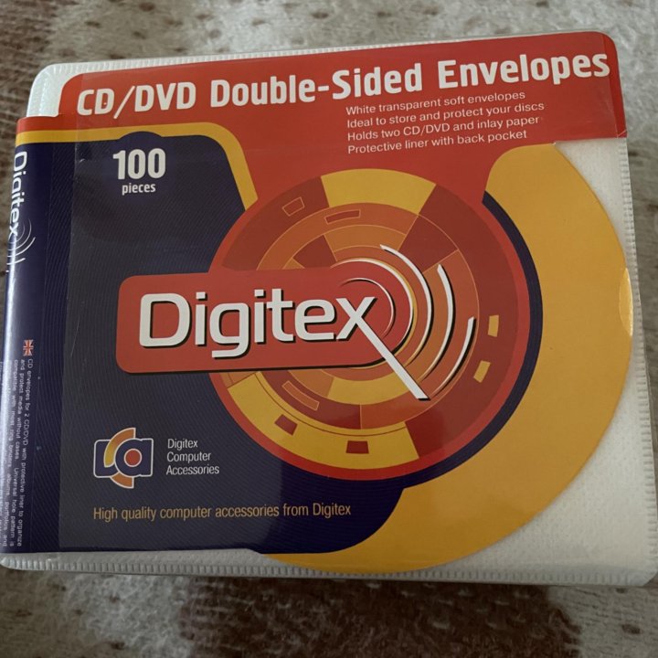 Конверты пластиковые для cd/dvd дисков