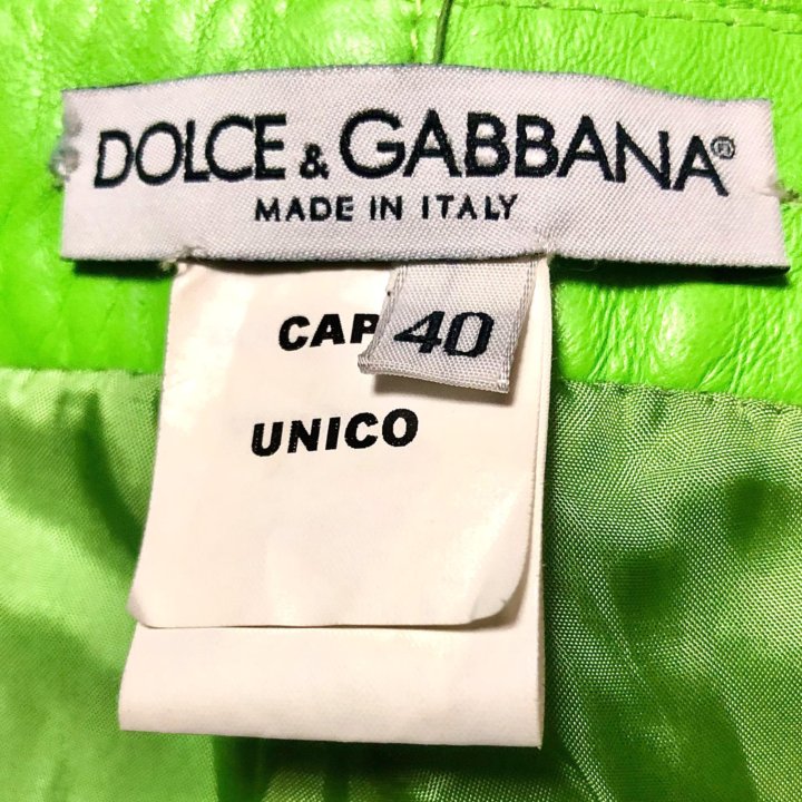 натуральные Кожанные брюки DOLCE GABBANA Италия