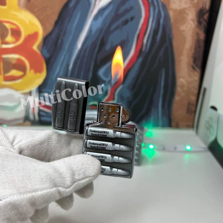 Зажигалка Zippo (пули) Новая