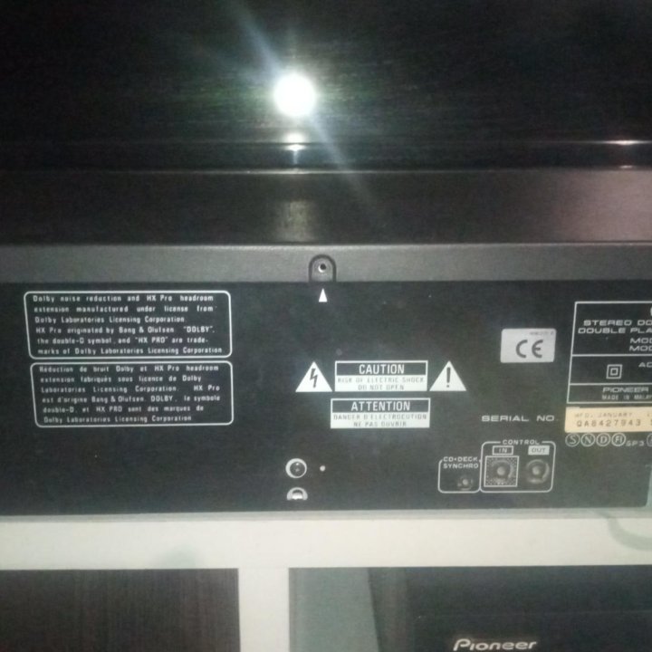 Дека pioneer ct - w504r