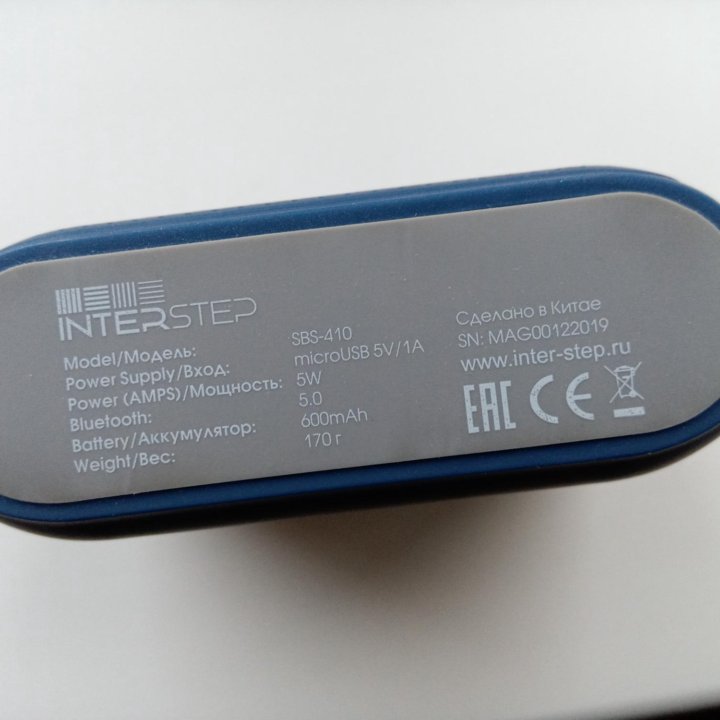Новая Bluetooth Колонка InterStep SBS-410 5W