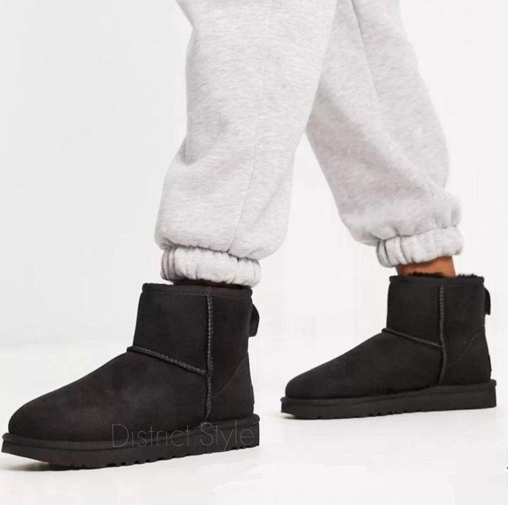 Угги ugg classic Men's Black в замше