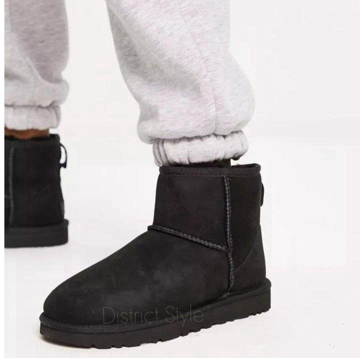 Угги ugg classic Men's Black в замше