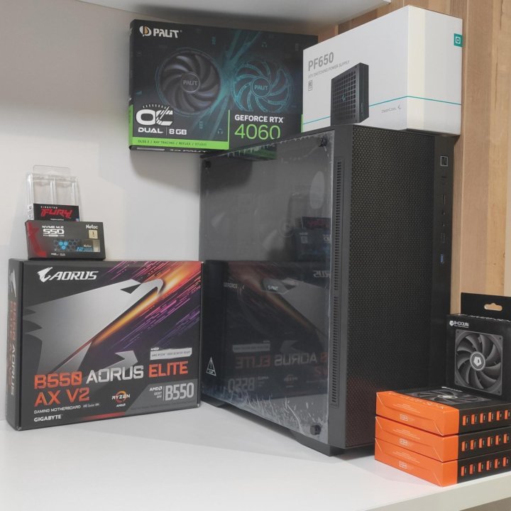 Новый игровой пк / Ryzen 5600x / RTX 4060 / 32gb