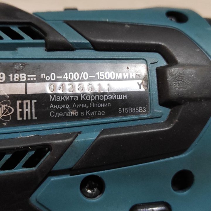 Оригинал. Дрель шуруповерт makita ddf459, 18volt