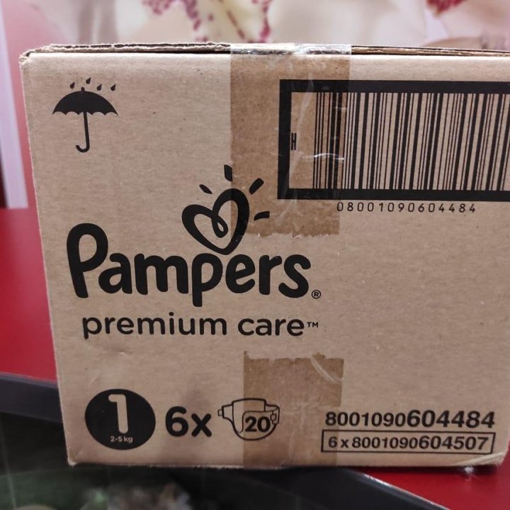 Подгузники Pampers premium care 1