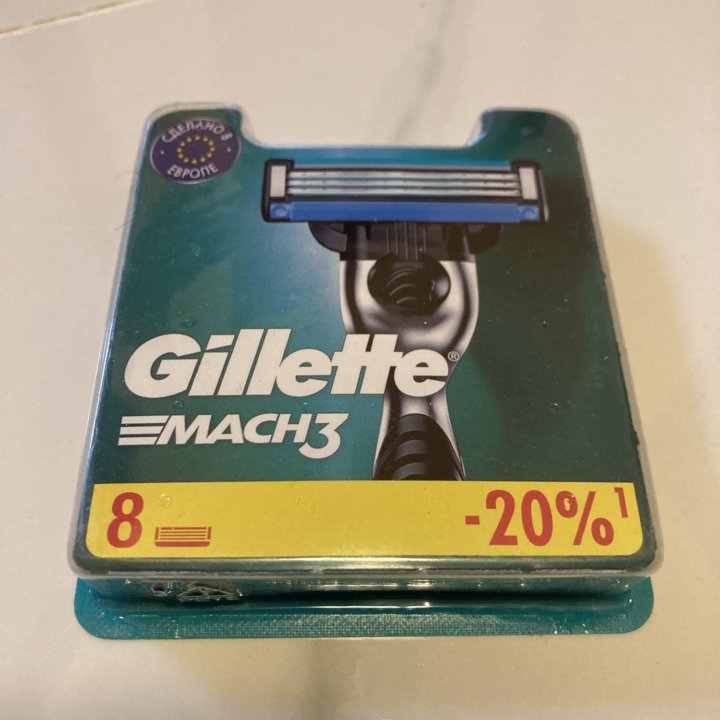 Кассеты Gillette mach3 (8шт)