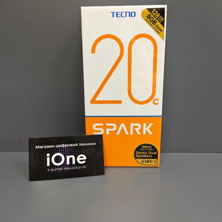 Tecno Spark 20C 4/128Gb (Black/Новый)