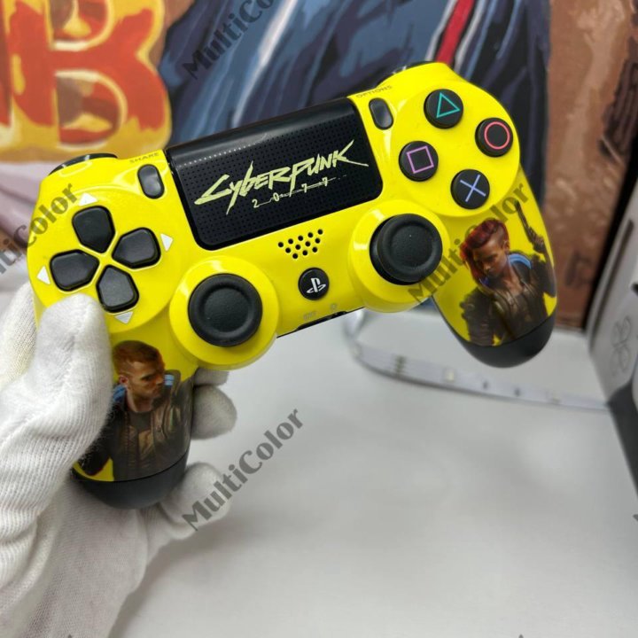 Cyberpunk DualShock 4 v2 Новый