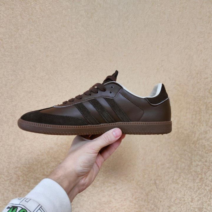 Кроссовки Adidas Samba коричневые