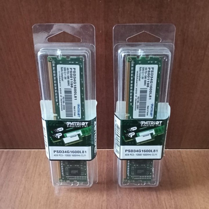 Оперативная память Patriot 4Gb DDR3