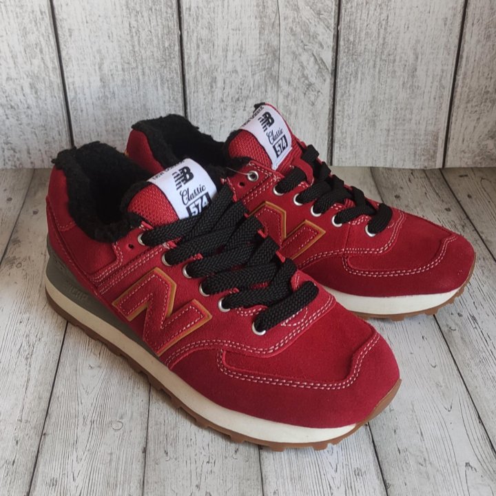 КРОССОВКИ ЖЕНСКИЕ ЗИМНИЕ С МЕХОМ NEW BALANCE 574