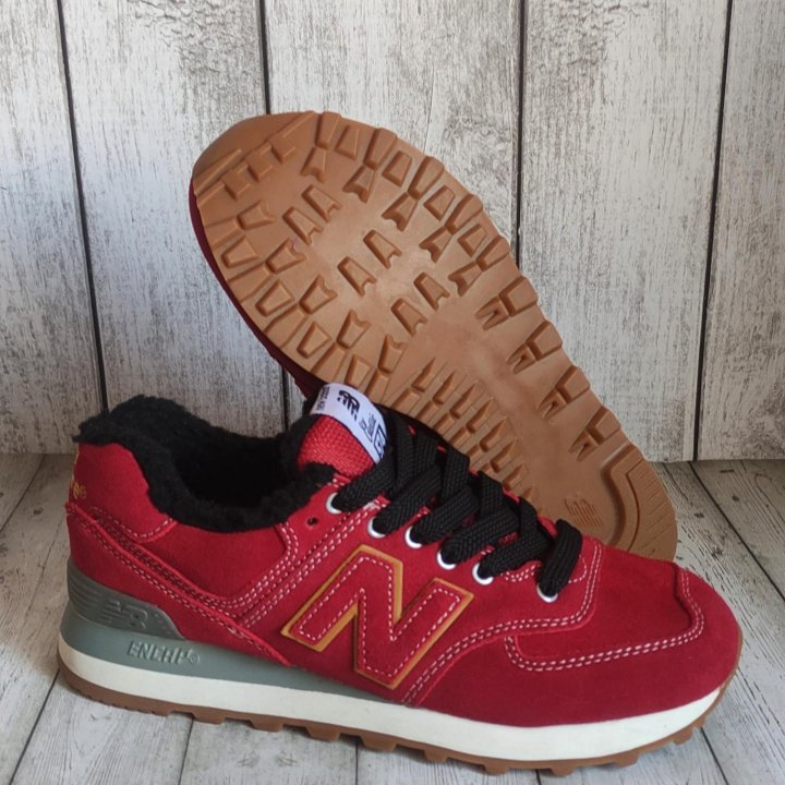 КРОССОВКИ ЖЕНСКИЕ ЗИМНИЕ С МЕХОМ NEW BALANCE 574