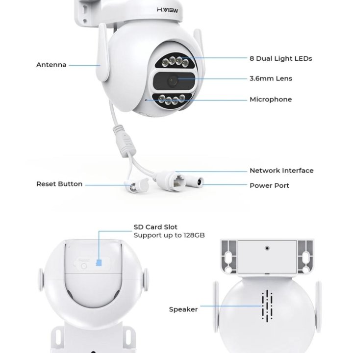 Уличные IP - камеры видеонаблюдения H.ViEW