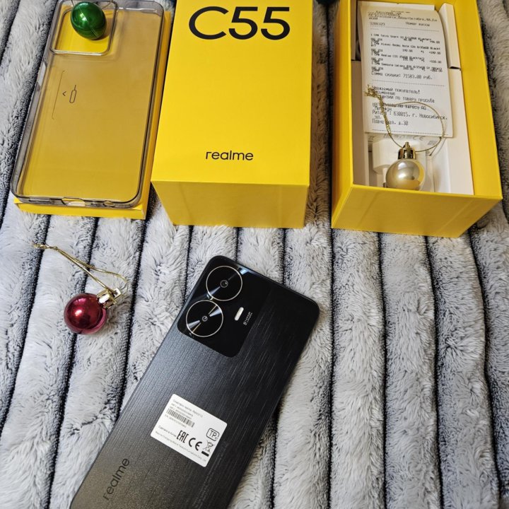 Realme C55 8/256GB Black, Новый, Чек, гарантия