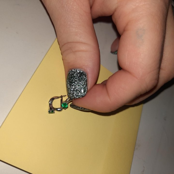 Серьги серебро