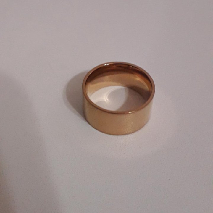 Широкое кольцо из ювелирной стали, 17,5
