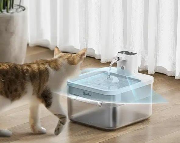 Беспроводной фонтан для кошек