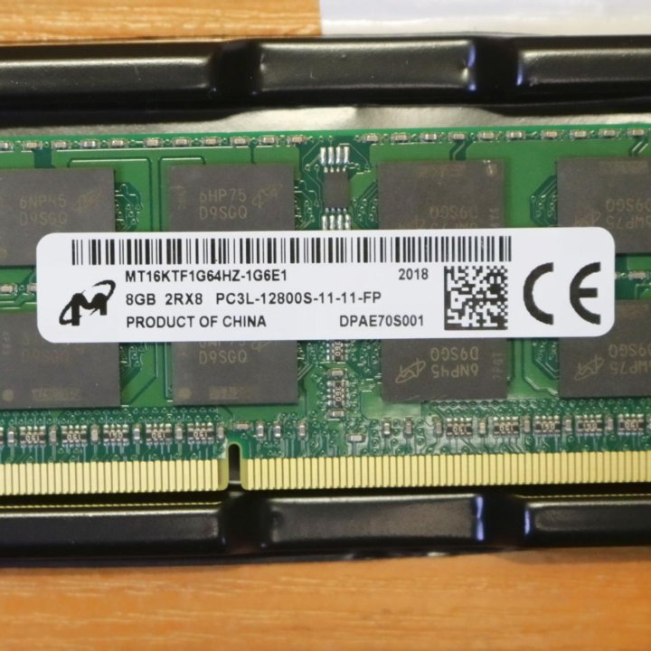 Новый модуль памяти Micron 8Гб DDR3L 1600Мгц