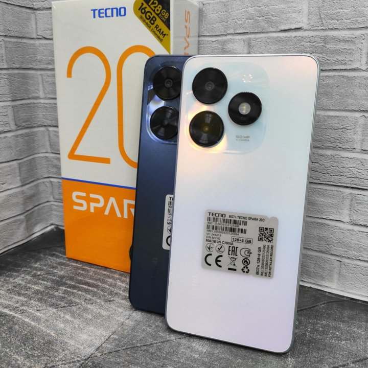 Tecno Spark 20c на 128 ГБ