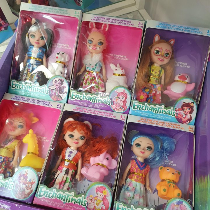 Enchantimals, энчантималс куклы и много игрушек