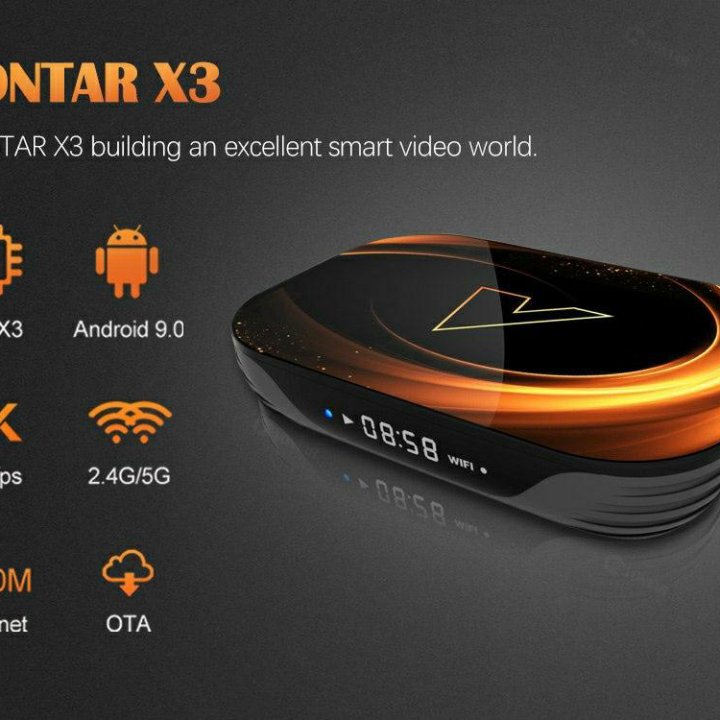 Новый TV Box Vontar X3 905x3 4-64 память