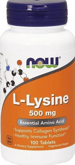 Лизин NOW L-Lysine 500 мг 100 таблеток