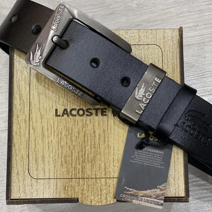 Ремень Lacoste 120 см ,новый,кожа