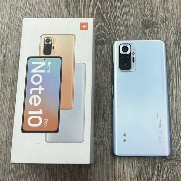 Xiaomi Redmi Note 10 Pro, 8/128GB, Blue(Ростест)