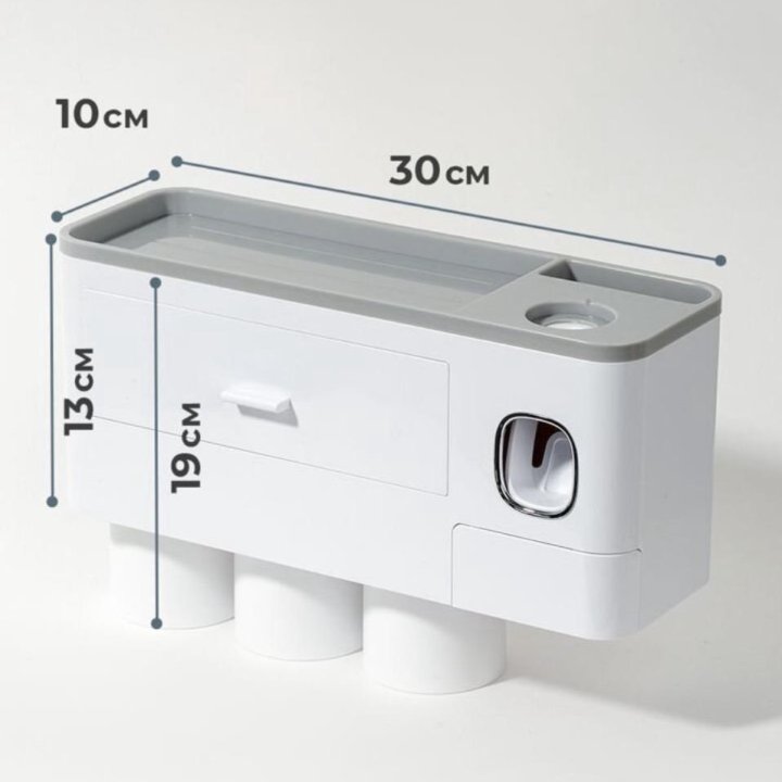 Органайзер для ванной комнаты с дозатором
