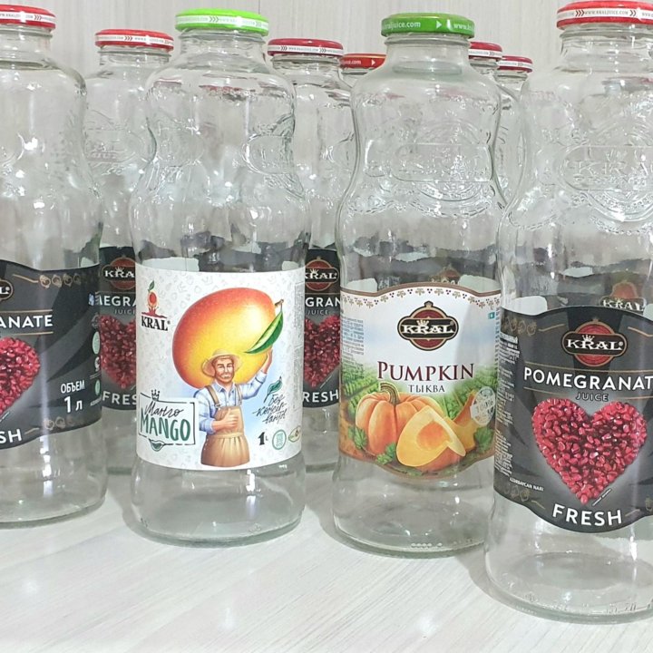 Бутылки стеклянные для декупажа или хранения